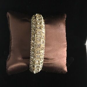 Gold-Tone Crystal Bangle Bracelet - Women Jewelry